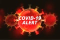 Covid-19 coronavirus outbreak high alert background design