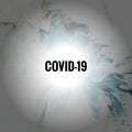 Covid-19 Coronavirus Outbreak Phsycodelic Colored Abstract Creative Background