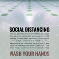 Covid-19 Outbreak Social Distancing Wash Hands Message