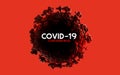 Covid-19 Coronavirus Pandemic Background Royalty Free Stock Photo