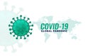 Covid19 coronavirus pandemic infection outburst background design