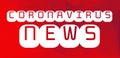 Covid 19 Coronavirus Red News Header Background Royalty Free Stock Photo