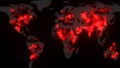 Covid 19 coronavirus virus spreads earth world map 3d rendering