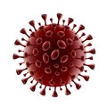 Covid-19 Coronavirus White Background Isolate Royalty Free Stock Photo