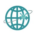 Covid 19 coronavirus, world virus spread outbreak pandemic prevention flat design icon