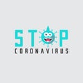 Stop Coronavirus Concept of Icon of Stopping Corona Virus/virus infections prevention methods/vector illustration Royalty Free Stock Photo