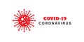 Coronavirus disease named COVID-19, dangerous virus vector illustration.