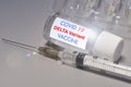 Covid-19 Delta Variant Strain Vaccine. Syringe And Vaccine. Treatment For Coronavirus Covid-19
