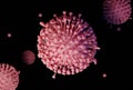 Covid -19 disease outbreak spreading illustration. Corona Virus Pandemic flu infection. Royalty Free Stock Photo