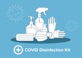Covid-19 Disinfection Kit Vector