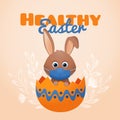 Covid easter card Royalty Free Stock Photo