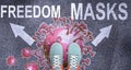 Covid freedom or masks - what will be the outcome of the current virus pandemic? Where it will all go? Two possible ways along