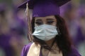 2020 graduate wears face mask
