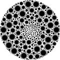Covid Icon Burst Round Cluster Mosaic