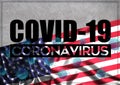 COVID-19 - Illustration - quarantine and prevention concept against the coronavirus outbreak and pandemic. Text writed with Royalty Free Stock Photo