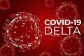 Coronavirus Delta Variant. Covid-19mutation