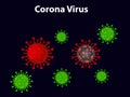 Covid-19 influenza corona virus background