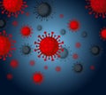 Covid-19 influenza corona virus background. Coronavisus