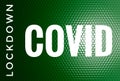 Covid Lockdown Coronavirus Covid-19 Outbreak Header Background Illustration Royalty Free Stock Photo