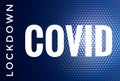 Covid Lockdown Coronavirus Covid-19 Outbreak Header Background Illustration Royalty Free Stock Photo