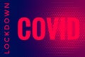 Covid Lockdown Coronavirus Covid-19 Outbreak Header Background Illustration Royalty Free Stock Photo