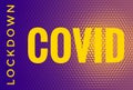 Covid Lockdown Coronavirus Covid-19 Outbreak Header Background Illustration Royalty Free Stock Photo