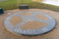 Covid-19 memorial compass at Lakeside Park in the New Town of Killingworth, North Tyneside, UK