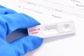 COVID-19 negative test result by ATK rapid test