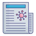 Covid19 news Flat Style vector icon which can easily modify or edit Royalty Free Stock Photo