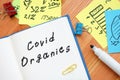 Covid organics sign on the sheet