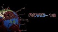 Covid-19 outbreak and coronaviruses influenza background Royalty Free Stock Photo