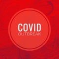 Covid Outbreak Header. Covid-19 Coronavirus Pandemic Royalty Free Stock Photo