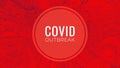 Covid Outbreak Header. Covid-19 Coronavirus Pandemic Royalty Free Stock Photo