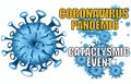 Covid-19 pandemic cataclysmic event Royalty Free Stock Photo