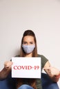 Covid-19 pandemic . 2021 year . Novi Sad . Serbia .