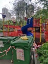Covid Park Playground Lockdown Rubbish Ashbin HONG KONG