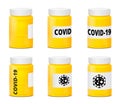 COVID-19 pills bottle