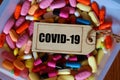 Covid-19 Pills. Royalty Free Stock Photo