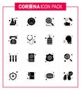 Covid-19 Protection CoronaVirus Pendamic 16 Solid Glyph Black icon set such as soap, cleaning, tooth, hand spray, security
