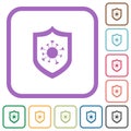 Covid protection simple icons