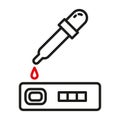 Covid-19 rapid test antibody antigen icon