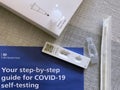 COVID-19 Rapid Test Kit Royalty Free Stock Photo