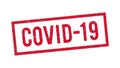 Covid-19 red ink stamp Royalty Free Stock Photo