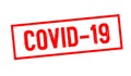 Covid-19 red stamp Royalty Free Stock Photo