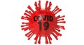 Covid-19 virus illustration 3D rendering