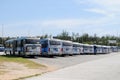 Bus fleet at Alvorada terminal