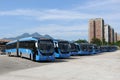 Bus fleet at Alvorada terminal