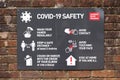 COVID 19 safety sign