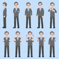 Set of Adult Business Character design