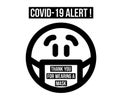 A covid 19 sign alert